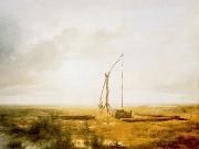 Karoly Marko the Elder View of the Great Hungarian Plain with Draw Well oil painting picture wholesale